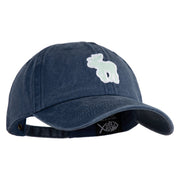 American Moose Patched Unstructured Pigment Dyed Cotton Cap - Navy OSFM