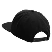 US Route 66 Patched Woold Blend Prostyle Snapback Cap - Black OSFM