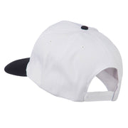 Grey American Flag Patched Pro Style Cap