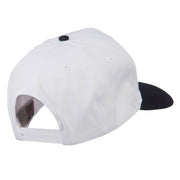 Grey American Flag Patched Pro Style Cap