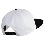 Ash Ketchum XY Series Patched Superior Cotton Twill Flat Bill Snapback Prostyle Cap - Black-White OSFM