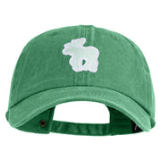 American Moose Patched Unstructured Pigment Dyed Cotton Cap - Kelly-Green OSFM