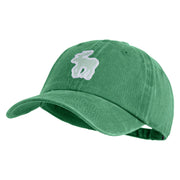 American Moose Patched Unstructured Pigment Dyed Cotton Cap - Kelly-Green OSFM