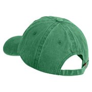 American Moose Patched Unstructured Pigment Dyed Cotton Cap - Kelly-Green OSFM