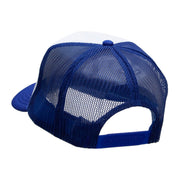 Large Dice Patched Two Tone Polyester 5 Panel Foam Front Mesh Back Cap