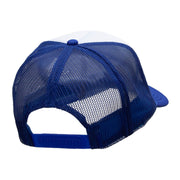 Large Dice Patched Two Tone Polyester 5 Panel Foam Front Mesh Back Cap