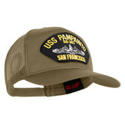 USS Pampanito SS-383 Submarine San Francisco Patched Solid Cotton Twill Mesh Prostyle Cap - Khaki OSFM