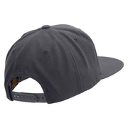 US Route 66 Patched Woold Blend Prostyle Snapback Cap - Dark-Grey OSFM