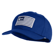 USSF USA White Flag Patched Solid Cotton Twill Pro Style Cap - Royal OSFM