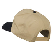 Grey American Flag Patched Pro Style Cap