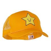 Happy Star Heat Transfer Summer Foam Mesh Trucker Cap