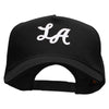 Los Angeles Abbreviation 5 Panel Cotton Heat Transfer Unstructured Cap