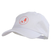 Camping Tree Heat Transfer Washed Cap