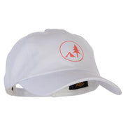 Camping Tree Heat Transfer Washed Cap