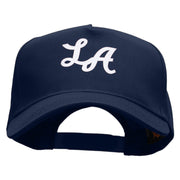 Los Angeles Abbreviation 5 Panel Cotton Heat Transfer Unstructured Cap