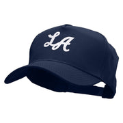 Los Angeles Abbreviation 5 Panel Cotton Heat Transfer Unstructured Cap