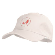 Camping Tree Heat Transfer Washed Cap