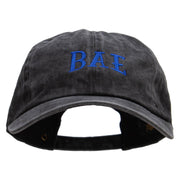 BAE Embroidered Unstructured Pigment Dyed Cotton Cap - Black OSFM