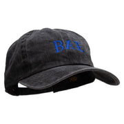 BAE Embroidered Unstructured Pigment Dyed Cotton Cap - Black OSFM