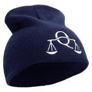 Attorney Law Embroidered 8 inch Acrylic Short beanie - Navy OSFM