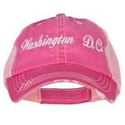 Washington D.C. Embroidered Low Profile Cotton Mesh Cap