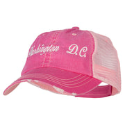 Washington D.C. Embroidered Low Profile Cotton Mesh Cap