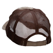 Mayan Dream Catcher Embroidered Low Profile Special Cotton Mesh Cap - Khaki-Brown OSFM