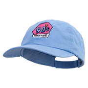 90's Forever Logo Embroidered Low Profile Dyed Cotton Twill Cap - Sky-Blue OSFM