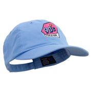 90's Forever Logo Embroidered Low Profile Dyed Cotton Twill Cap - Sky-Blue OSFM