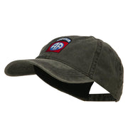 82nd Airborne Embroidered Washed Cap