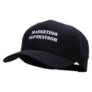 Marketing Supervisor Solid Cotton Twill Low Profile Snap Cap