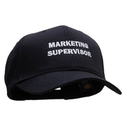 Marketing Supervisor Solid Cotton Twill Low Profile Snap Cap