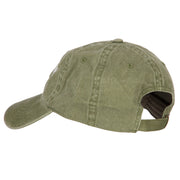 Camping Hair Don't Care Embroidered Washed Cotton Twill Cap