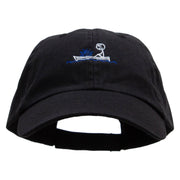 Hole On The Boat Low Profile Pet Spun Washed Cap - Black OSFM