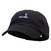 Hole On The Boat Low Profile Pet Spun Washed Cap - Black OSFM