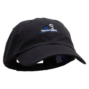 Hole On The Boat Low Profile Pet Spun Washed Cap - Black OSFM