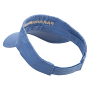 Paramedics Embroidered Pro Style Cotton Twill Washed Visor - Lt-Blue OSFM