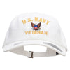 Officially Licensed United States Navy Unstructured Low Profile 6 panel Cotton Cap - White OSFM