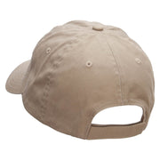 Bon Voyage Embroidered Low Profile Dyed Cotton Twill Cap - Khaki OSFM