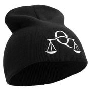 Attorney Law Embroidered 8 inch Acrylic Short beanie - Black OSFM