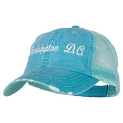 Washington D.C. Embroidered Low Profile Cotton Mesh Cap