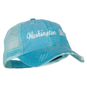 Washington D.C. Embroidered Low Profile Cotton Mesh Cap