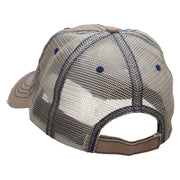 Mayan Dream Catcher Embroidered Low Profile Special Cotton Mesh Cap - Khaki OSFM