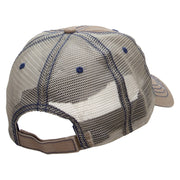 Mayan Dream Catcher Embroidered Low Profile Special Cotton Mesh Cap - Khaki OSFM