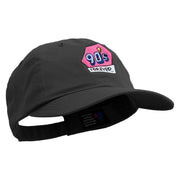 90's Forever Logo Embroidered Low Profile Dyed Cotton Twill Cap - Black OSFM