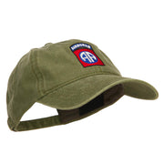 82nd Airborne Embroidered Washed Cap