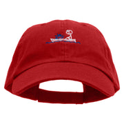 Hole On The Boat Low Profile Pet Spun Washed Cap - Red OSFM