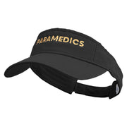 Paramedics Embroidered Pro Style Cotton Twill Washed Visor - Black OSFM