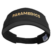 Paramedics Embroidered Pro Style Cotton Twill Washed Visor - Black OSFM