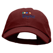 Bon Voyage Embroidered Low Profile Dyed Cotton Twill Cap - Wine OSFM